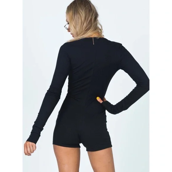 Lioness Angel Romper Long Sleeve in Black XXS - Picture 8 of 8